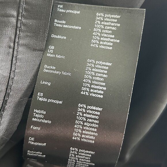 Maje Jadie Belted Houndstooth Mini Skirt EU34 / US2 ASO Emily in Paris - Picture 12 of 14